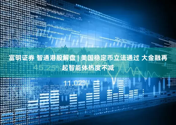富明证券 智通港股解盘 | 美国稳定币立法通过 大金融再起智能体热度不减